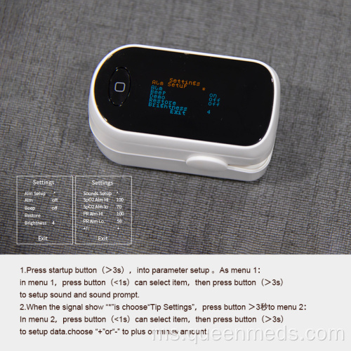 OLED memaparkan oksimeter nadi pintar